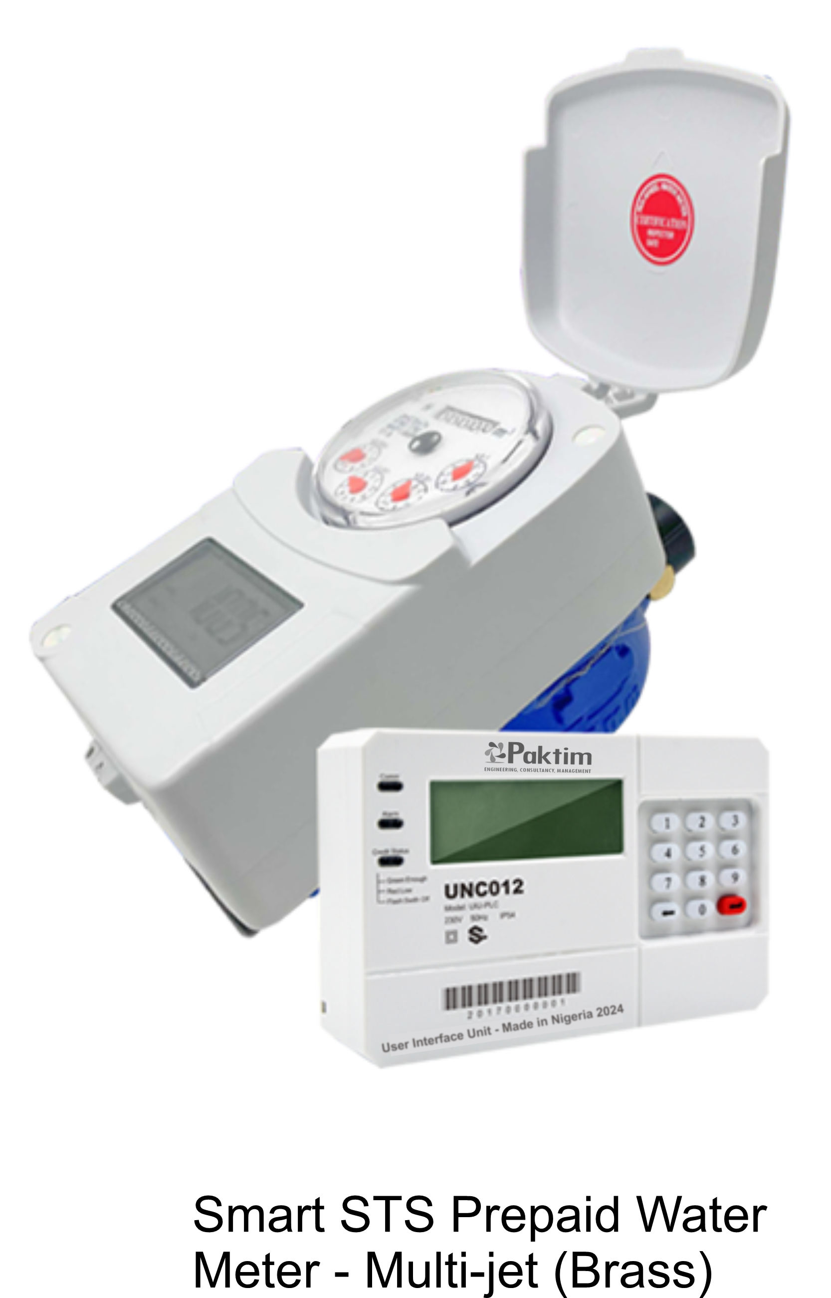 Smart STS Prepaid Water Meter - Multi-jet (Brass)